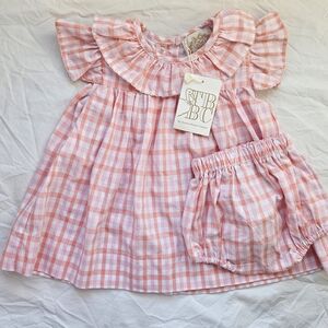 The Beaufort Bonnet Company Pink Plaid Day Dress